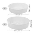 thumbnail image 3 of BRIGHTFUFU 2 piezas de plástico Vapor Vaporizador Capachadoras de arroz Herramientas de vapor suministros de cocina (blanco), 3 of 8