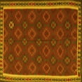 thumbnail image 1 of Ahgly Company Indoor Square Southwestern Yellow Country Area Rugs, 7' Square, 1 of 4