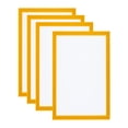 thumbnail image 1 of Unique Bargains A4 Magnetic Sign Holder, 4 Pack Magnetic Display Frame Self-Adhesive Picture Frame for Refrigerator, Yellow, 1 of 7