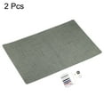 thumbnail image 3 of Uxcell 2Pcs Fabric Repair Patch 7.8"x11.8" Fine Linen Self Adhesive Patch for Sofa Clothing Cushion Pillow, Grey Green, 3 of 6
