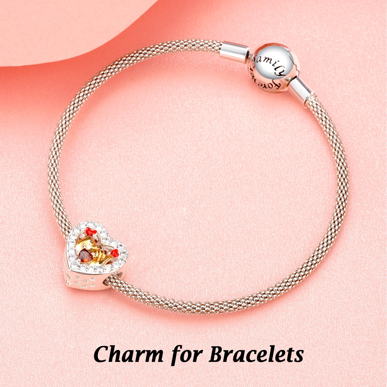 Pink & Clear Sparkle Slider Bracelet – Monica Jewelers