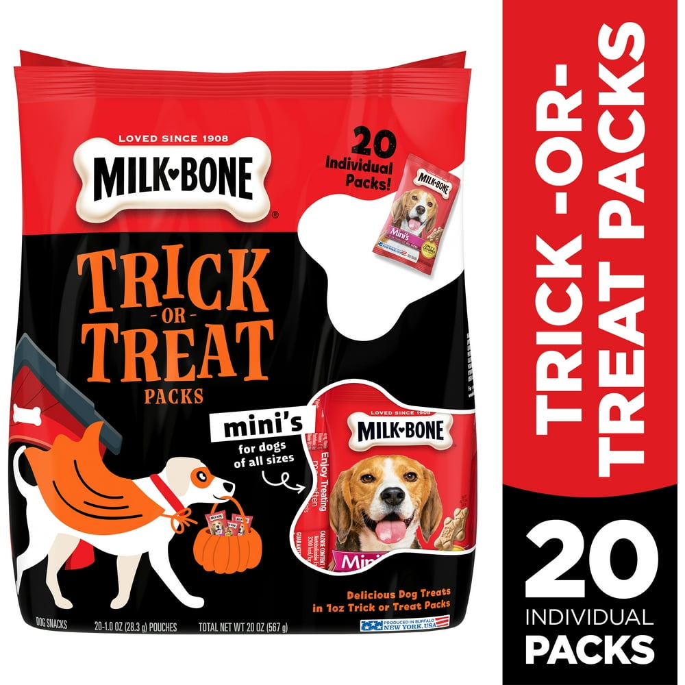 MilkBone Mini’s Original Dog Biscuits, 20 1 Oz. Halloween Trickor