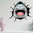 thumbnail image 4 of Pegatinas de pared 3D de tiburón roto, calcomanías de pared para niños, bebés, hogar, habitación infantil, bricolaje, arte decorativo adhesivo, mural de pared, 4 of 5