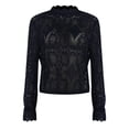 thumbnail image 3 of tklpehg Womens Long Sleeve Tee Shirts Fall Winter Crewneck Pullover Tops Lghitweight Comfy Tops Trendy Tops Long Sleeve Tops Solid Casual Loose Fit Blouse Black XL, 3 of 5