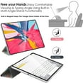 thumbnail image 4 of iPad PRO 11 Inch 1 Gen 2018 [ PRO 11 1st ] A1980 A1934 MU0T2LL/A MU0Y2LL/A MTXN2LL/A MTXP2LL/A Printed Slim Lightweight Protective PC Dual Angle Stand Clear Flip Back Cover - Deer Print, 4 of 5