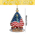 thumbnail image 3 of 250Th Anniversary Christmas Ornament, America Patriotic Christmas Ornaments,2D Metal 250 Anniversary Christmas Ornament,Patriotic Xmas Tree Decoration,Festive Christmas Ornament,Z1-A, 3 of 8
