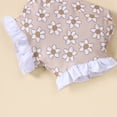 thumbnail image 4 of mgoYE Baby Girl Summer Clothes 3 6 12 18 Month ILove My Daddy Romper Set Sleeveless Tops Ruffled Short Sets with Headband Size 6-12 Months, 4 of 6