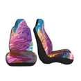 thumbnail image 3 of Salouo Rainbow Melting Ice Cream Pattern Car Seat Covers,Universal Car Seat Protectors Easy to Install Car Cover Car Accessories Auto/rucks/Van/SUV-2 PCS, 3 of 9