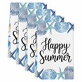 thumbnail image 2 of Blue Ocean Shells Conch Kitchen Towels Set of 4, Nautical Coastal Starfish Summer Absorbent Dish Towels for Kitchen, Microfiber Hand Towel, Quick Drying Tea Towel for Cleaning Decorative Dishcloths, 2 of 7