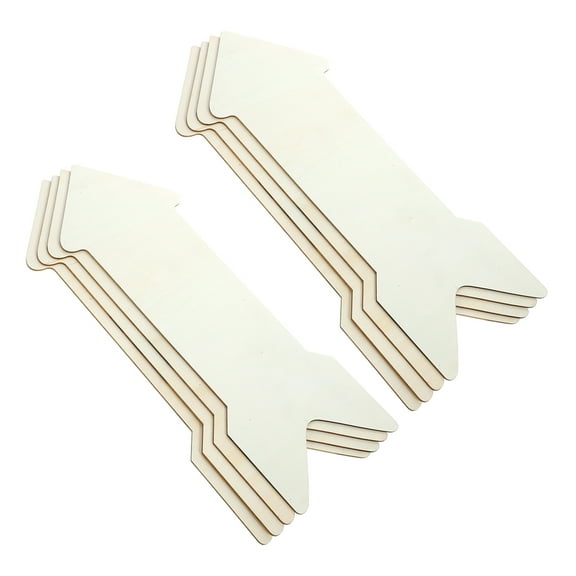 NICEXMAS 8pcs Wood Crafts Wall Signs Blank Wood Signs for DIY Enthusiasts Home Decor