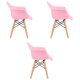 thumbnail image 2 of Juego de tres sillas Eames con descansabrazo para Niños y Niñas (ROSA), 2 of 4