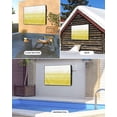 thumbnail image 2 of Outdoor TV Cover 40 to 43 Inch Weatherproof, Yellow White Waterproof TV Screen Protector for Outside Decor with Zipper and Pocket 40"L x 25"H , Abstract Modern Brush Strokes, 2 of 7