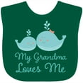 thumbnail image 3 of Inktastic My Grandma Loves Me Boys or Girls Baby Bib, 3 of 4