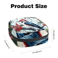 thumbnail image 2 of Woodpecker Sanitary Napkin Storage Bag Pouch, Period Bag Makeup Travel Bag Oxford Cloth Small Travel Toiletry Bag for Women, 4.7x6.6x6.6 in, 2 of 6