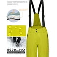 thumbnail image 3 of Mapamyumco Women's Ski Bibs Waterproof Insulated Snowboard Pants, Windproof Snow Pants with Detachable Suspenders Kiwi Colada S, 3 of 7
