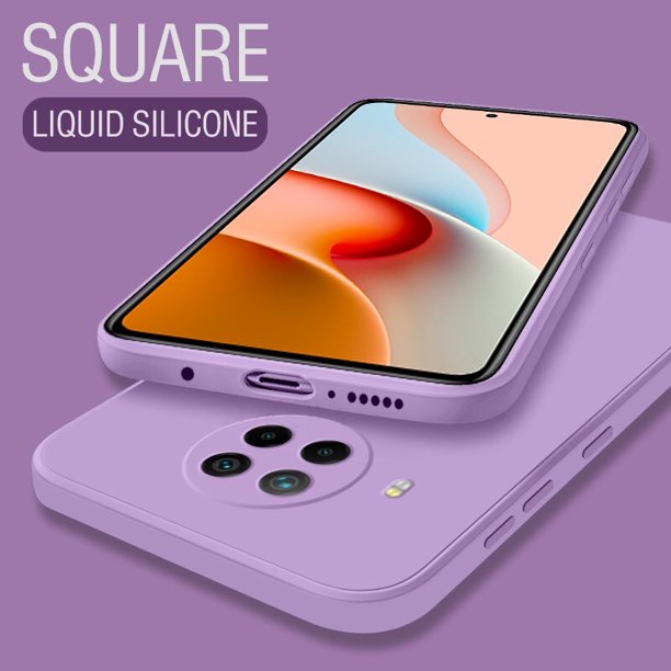 Funda De Silicona Suave Para Xiaomi POCO X3 M3 GT Pro NFC MI 11 10 T 10T 11T Redmi Note 6 10 10T Original Cuadrado Líquida Cubierta Trasera Coque