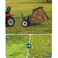 thumbnail image 4 of 50" Lawn Sweeper Tow Behind, 28 Cu.Ft Capacity Pull Behind Yard Sweeper Large Leaf Collector, Leaf & Grass Catcher with Adjustable Brush Height & Dump from Seat Handle for Yard, Farm, Garden, 4 of 6