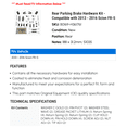 thumbnail image 2 of Rear Parking Brake Hardware Kit - Compatible with 2013 - 2016 Scion FR-S 2014 2015, 2 of 2