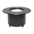 thumbnail image 3 of Walden 44 Round Gas Fire Pit Chat Table with Clear Glass Fire Beads, 3 of 5