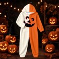 thumbnail image 4 of DHFJKG Halloween Pumpkin Onesie Pajamas For Women Fluffy Sleepwear Spooky Season Loungewear, 4 of 5
