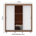 thumbnail image 3 of Ropero Closet Madesa Mônaco 3 Puertas y Espejo con Pies M, 3 of 5