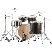 Ludwig BackBeat Elite 5-Piece Drum Set with 22 Bass Drum, Midnight Grain