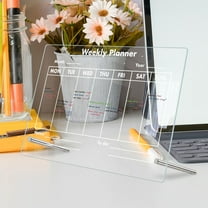 Tineasur Back to School Planning Board Desktop Whiteboard Simple Design 1 Set