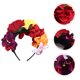 thumbnail image 2 of Corona de rosas artificiales de imitación, diadema con rosas artificiales, accesorio para disfraz de cosplay, tocado floral para fiesta de Halloween y carnaval., 2 of 5