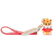 2 pcs  Exquisite Tiger Keychain Lovely Small Tiger Keychain Supple Bag Pendant