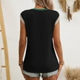 thumbnail image 7 of CYRBOKO Tank Tops for Women, Summer Knitted Crew Neck Soft Sleeveless top Black Size L, 7 of 7