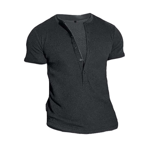 pstuiky camisetas camisas para hombre, Camisa informal de verano para hombre, con bloques de color, manga corta, solapa y media cremallera camisetas de hombre s