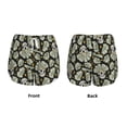 thumbnail image 3 of Fuzoiu Skull with Dollar Print Women's Athletic Shorts, Double-Layer Running Shorts with Pocket,Women's Workout Shorts for Yoga, Gym, and Workouts-Large, 3 of 7