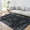 Black tone, variant on RONSHIN Area Rugs Washable Carpets 1150Gsm 350Gsm Velvet Pearl Velvet Washed Back Folding Printed Carpet-Persian-Mottled Fragrance Color tone 5*7ft
