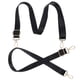 thumbnail image 3 of 2 correas elásticas ajustables para las piernas de la manta del caballo con broches giratorios dobles correas elásticas del vientre del reemplazo para las mantas del caballo negro, 3 of 8