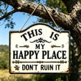 thumbnail image 5 of Metal Hanging Sign,Retro Funny Wall Warning Sign for "Don't Ruin It" ,Funny Wall Hanging Decor for Yard,Fence and Entrance,12x9.84 Inch, 5 of 6