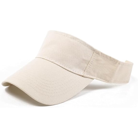 Sun Hat, Sports Cap, Monochrome Empty Top Visor Hat with 2.95 in Brim Length and 7.09 in Width for Running Jogging and Outdoor Tennis