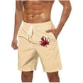 thumbnail image 1 of Pantalones Cortos Casuales para Hombre Imprimir con Bolsillos Pantalones de Playa de Cintura Elástica, Pantalones Cortos de Cintura Elástica para Hombre, 1 of 5