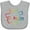 AC-Heather Grey, variant on Inktastic Rainbow Gradient Autism Boys or Girls Baby Bib