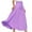 Purple, variant on Aofany Women's Casual Long Maxi Skirt Solid Tie High Waist Relaxed Lounge Skirts