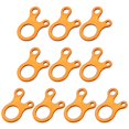 thumbnail image 1 of 10Pcs Outdoor Snail Windproof Rope Buckle Tent Pull Rope Anti-Slip Tightening Orange, 1 of 9