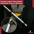 thumbnail image 6 of Armory Replicas Zenitsu Art of Thunder Foam Katana with Leather Back Sling – Yellow Cosplay Sword Combo Set, 6 of 6