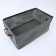 thumbnail image 3 of Unique Bargains Fabric Storage Cube Bin for Shelves Collapsible Storage Basket 1 Pcs Grey, 3 of 7