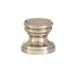 B&P Lamp® Cup Shaped Design, Base Only Finial, Nickel Finish