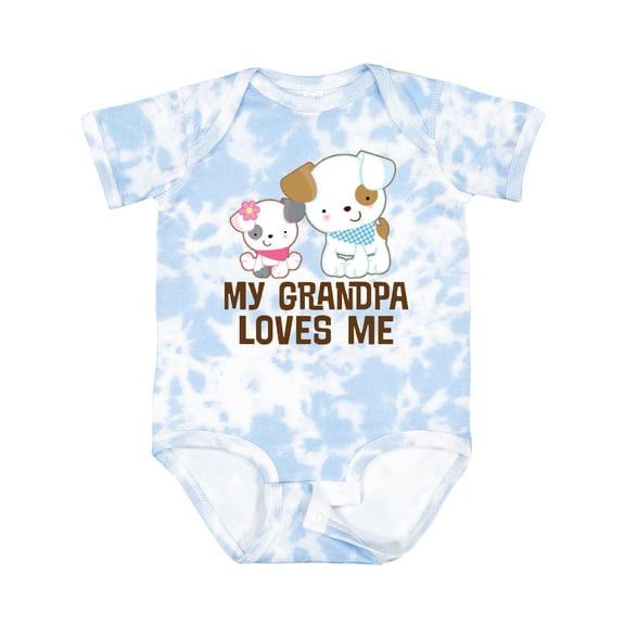 Inktastic My Grandpa Loves Me Girls Girls Baby Bodysuit