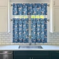 thumbnail image 3 of Farmhouse Vintage Curtains 36 Inch - 3 Panel Boho Wildflower Set with Rustic Floral Print, Rod Pocket, 3 of 5
