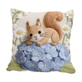 thumbnail image 2 of 17.72 IN/1.48 FT Simulated Cute Pet Animals Pillow Cover Cute Imitation Embroidery Sofa Cushion Cover Festival Decoration Pillow, 2 of 6