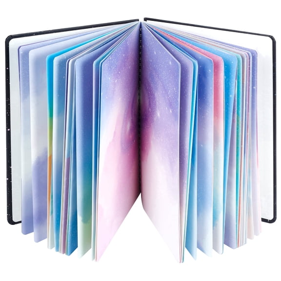 Siixu Spiral Colorful Starry Sky Galaxy Creative Journals with 1 Journal Notebook, Galaxy, 9.8 in x 6.8 in, 128 Pages