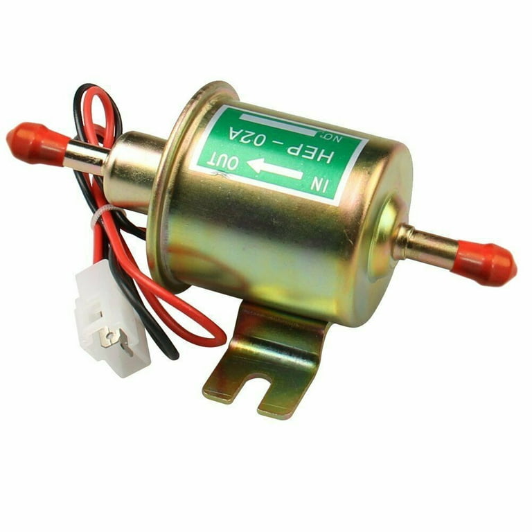Electric Fuel Pump 12v Universal 2.5-4 Psi Inline Low Pressure HEP02A 