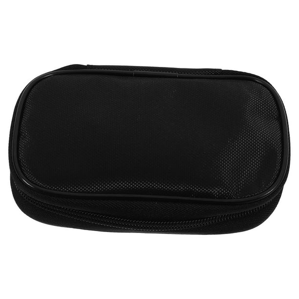 Bolsa de almacenamiento de tela para oxímetro y medidor de glucosa en sangre portátil. Estuche para dispositivos médicos.