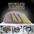 thumbnail image 2 of Heavy Duty Dish Scrubbers, Non-Scratch Scouring Pads - Odorless & Long Lasting Mesh Dish Cloth - Replace Sponges - Kitchen, Floor and Bathroom Usage - Made in Korea (2 Pcs), 2 of 9